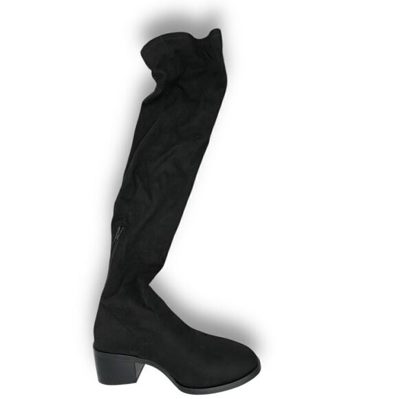 Steve Madden Womens Georgette Back Zip Over The Knee Fashion Boots Black Sz 7.5 - Picture 6 of 14
